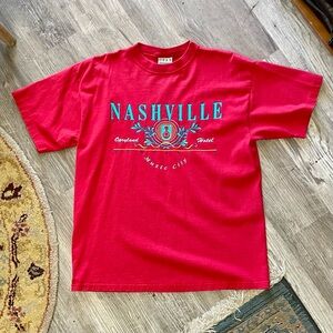 Vintage 1990s Nashville Tennessee Print Single-Stitch T-Shirt Size Large
